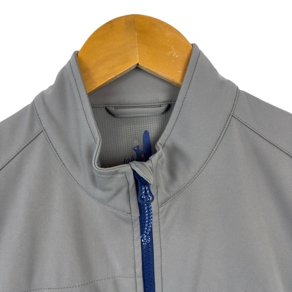 JOHNNIE-O Firestone Zip Vest Jacket in Steel Performance Gray Size Medium Golf - Picture 5 of 13